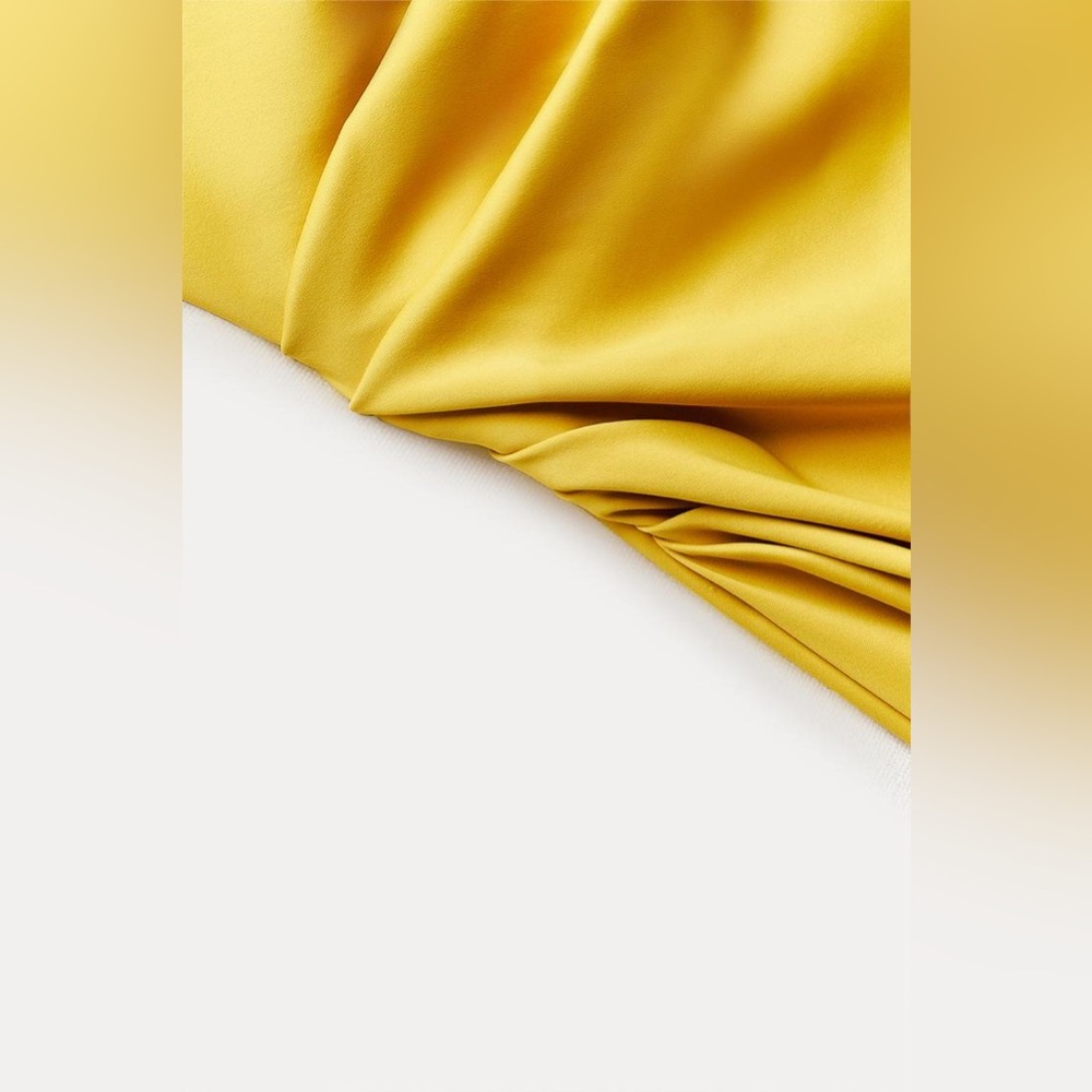 🆕(NWT) ZARA Bloggers Fav Mustard Yellow Strapless Maxi Dress Size XS. - Picture 7 of 11